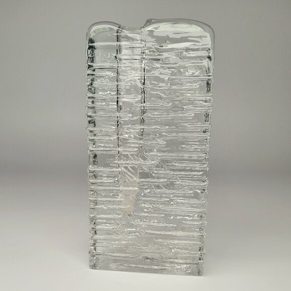 Unbranded Other - Ice Block Glass "Solifleur" Bud Vase - 6.25" - Art Glass